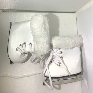 American Girl Doll Lace-Up White Skate Boots